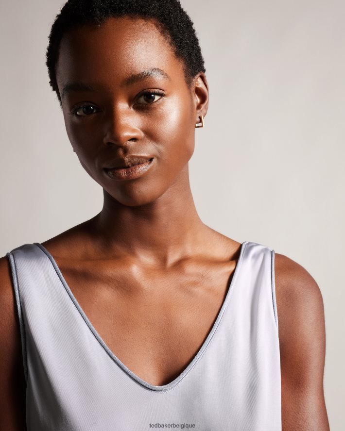 être Ted Baker femmes gilet shavon v devant gris clair FR8J42375 vêtements