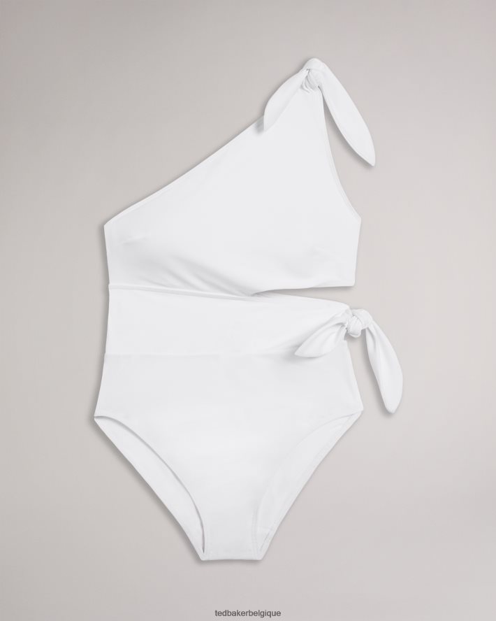 être Ted Baker femmes maillot de bain astile noué sur le côté blanc FR8J42312 vêtements