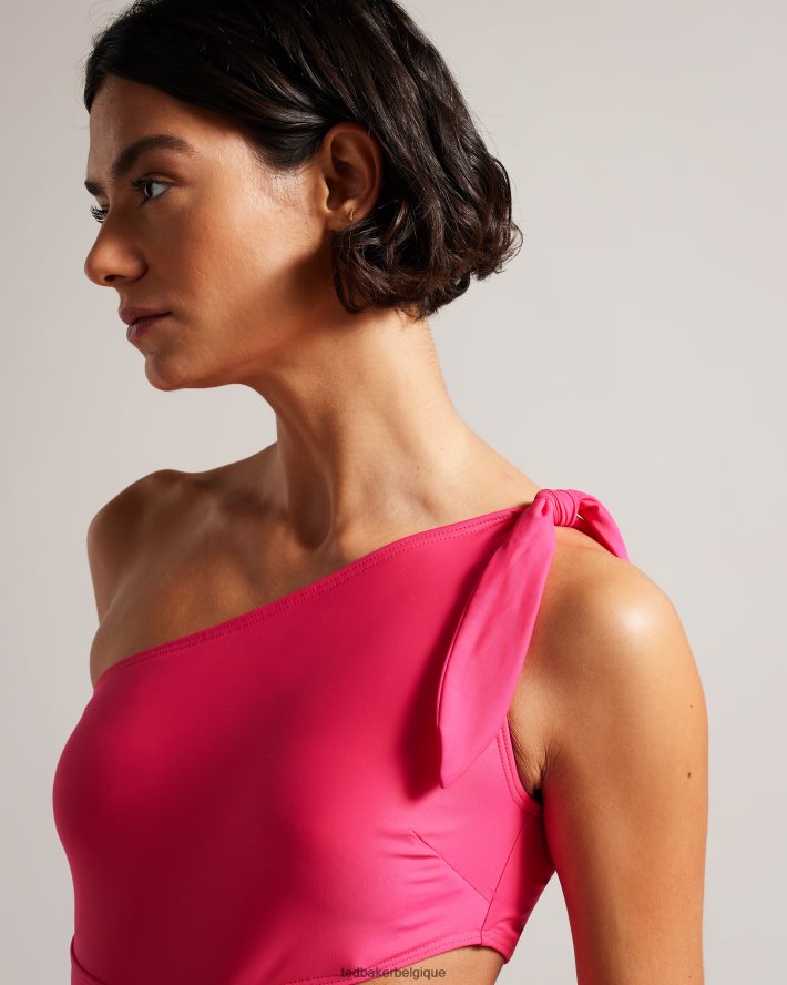 être Ted Baker femmes maillot de bain astile noué sur le côté rose pétant FR8J42427 vêtements