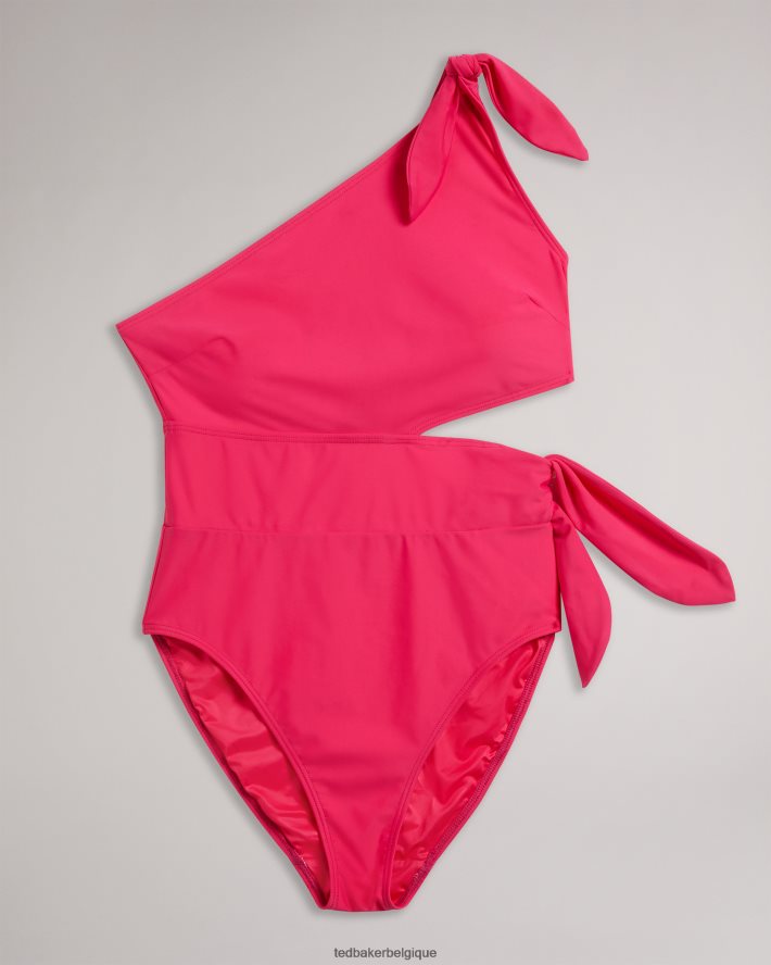 être Ted Baker femmes maillot de bain astile noué sur le côté rose pétant FR8J42427 vêtements