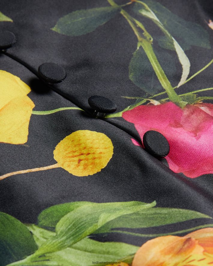 être Ted Baker femmes maillot de bain balconnet fleuri Saffiey noir FR8J42195 vêtements