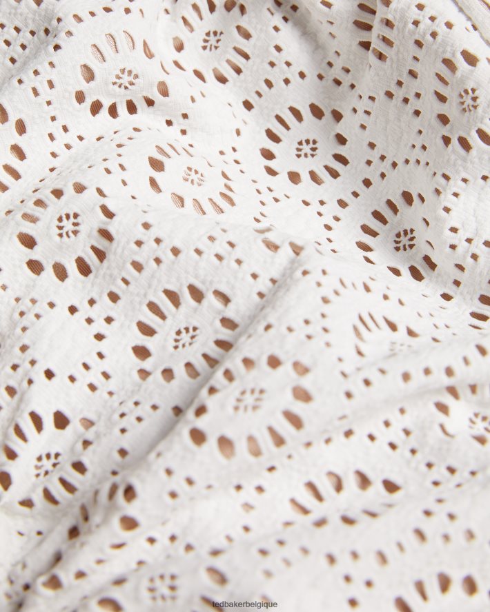 être Ted Baker femmes Layleta - Bas de bikini à volants blanc FR8J42426 vêtements