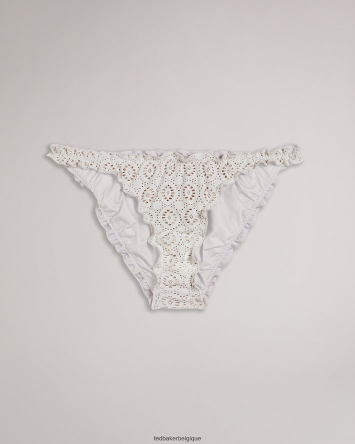 être Ted Baker femmes Layleta - Bas de bikini à volants blanc FR8J42426 vêtements