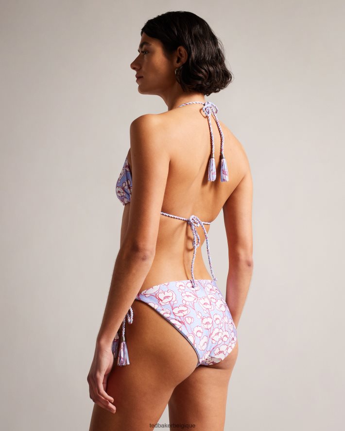 être Ted Baker femmes bas de bikini réversible à imprimé coquelicot rosiaah bleu FR8J42396 vêtements