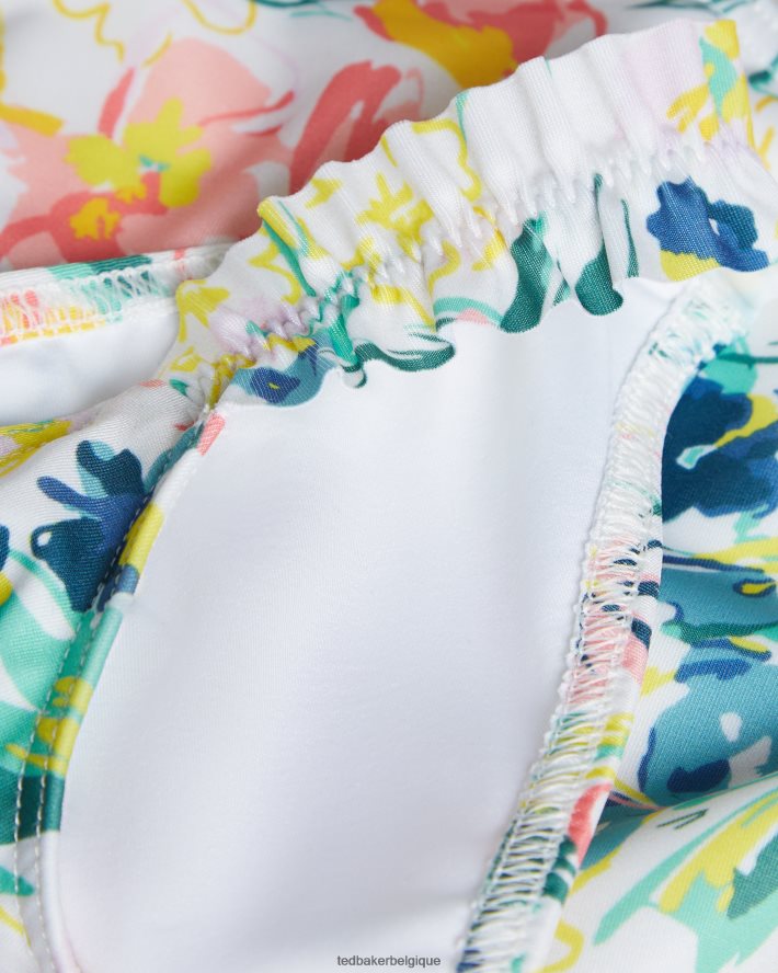 être Ted Baker femmes pantalon de bikini à fleurs melray blanc FR8J42608 vêtements