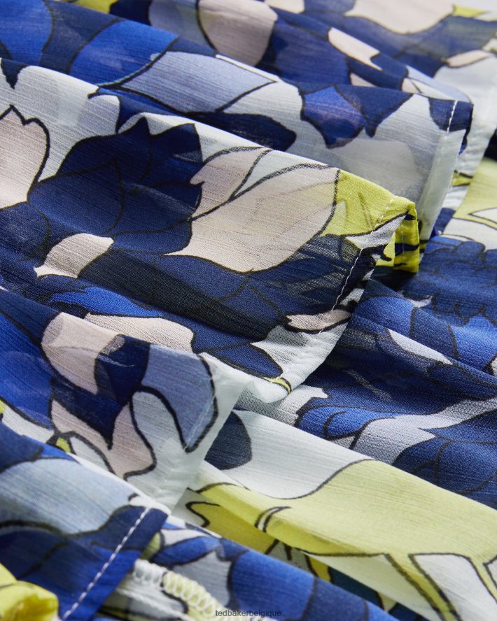 être Ted Baker femmes Rossey - Cache-maillot fleuri à épaules dénudées naturel FR8J42480 vêtements