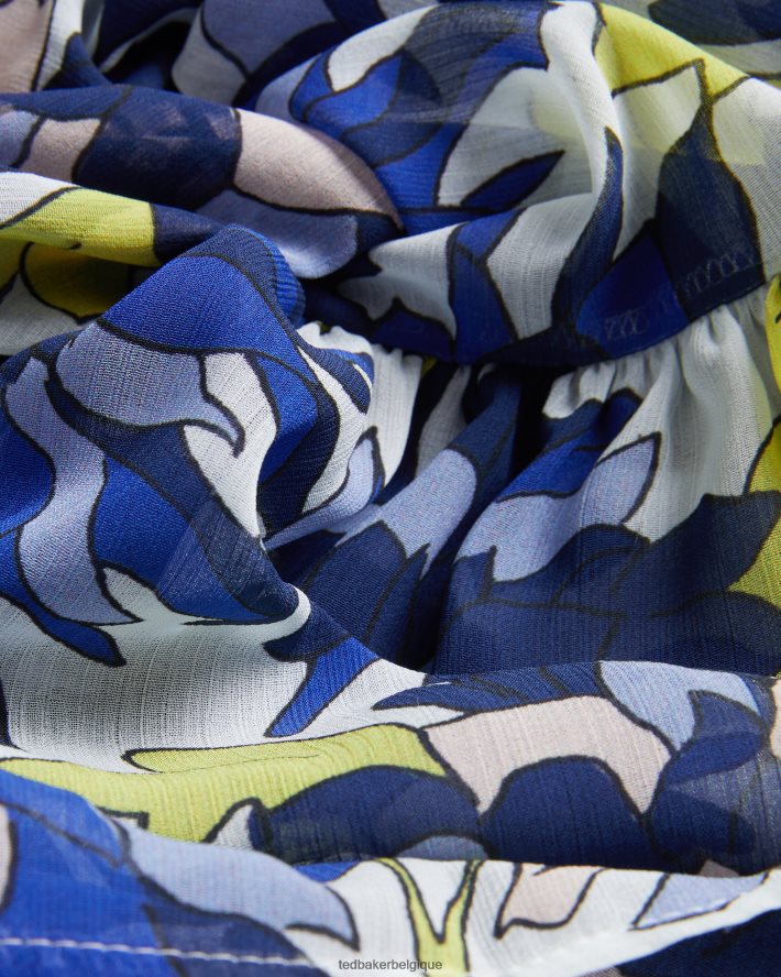 être Ted Baker femmes Rossey - Cache-maillot fleuri à épaules dénudées naturel FR8J42480 vêtements