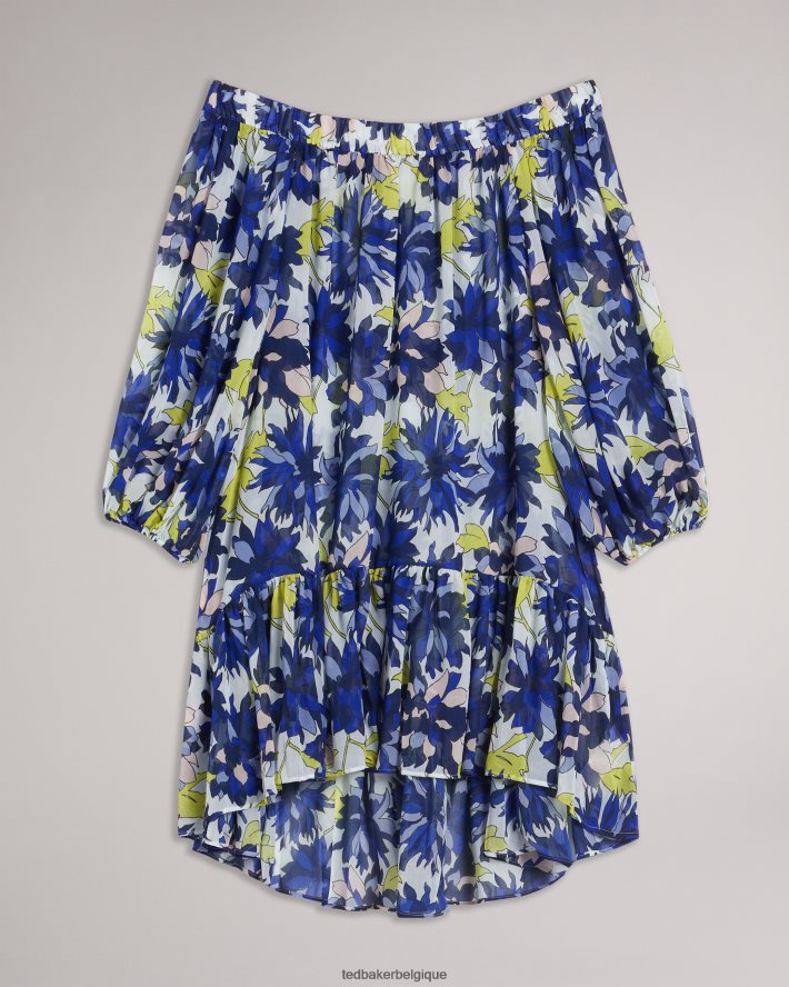 être Ted Baker femmes Rossey - Cache-maillot fleuri à épaules dénudées naturel FR8J42480 vêtements