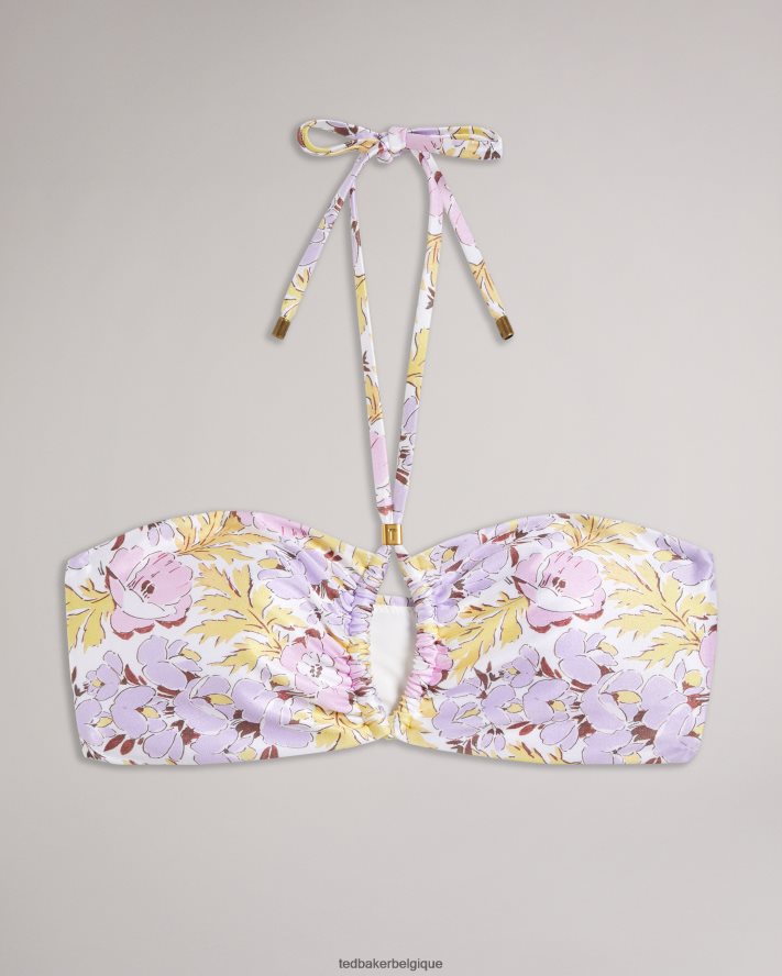 être Ted Baker femmes telisea - haut de bikini à découpes blanc FR8J42415 vêtements