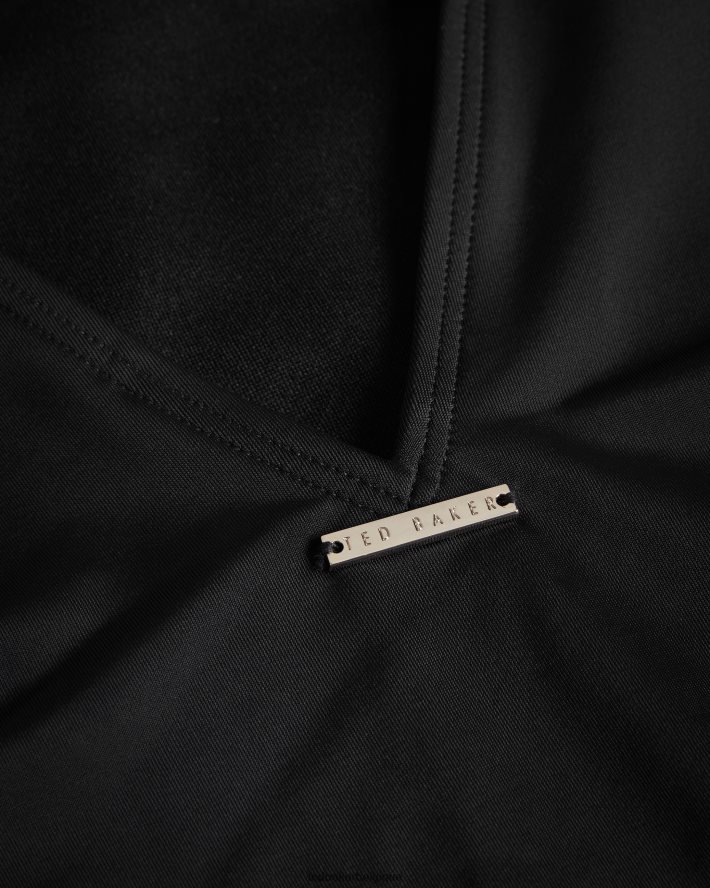 être Ted Baker femmes Maabel - Maillot de bain à bretelles avec empiècements en mesh noir FR8J42274 vêtements