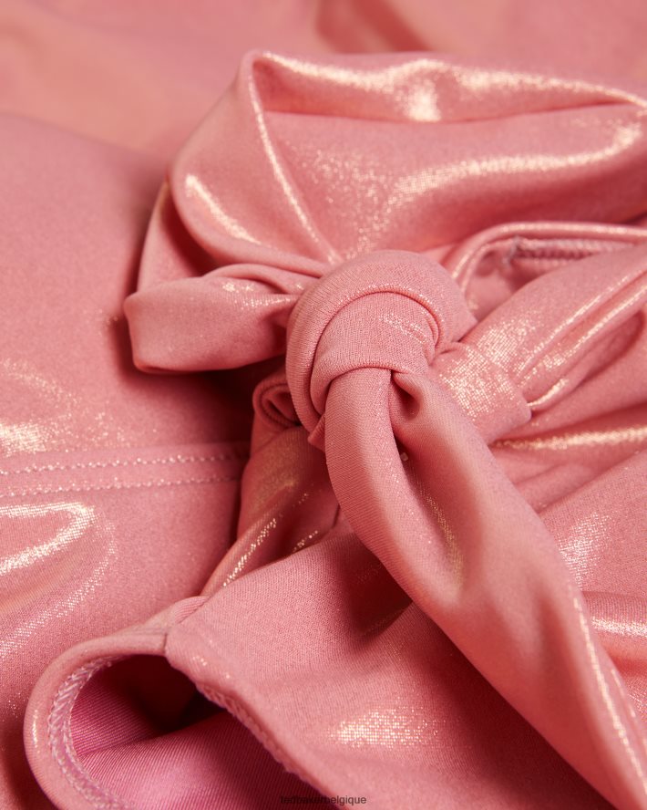 être Ted Baker femmes maillot de bain asymétrique à découpe pipia corail FR8J42424 vêtements