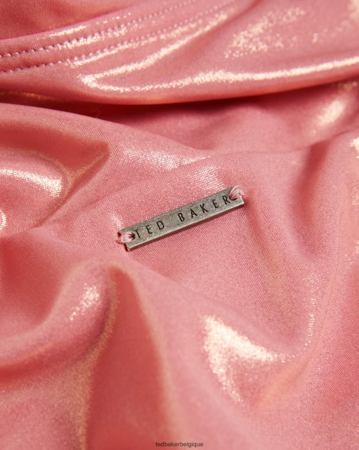 être Ted Baker femmes maillot de bain asymétrique à découpe pipia corail FR8J42424 vêtements