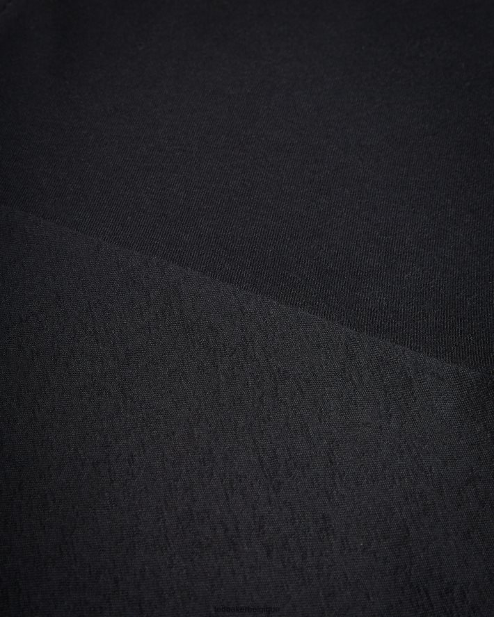 être Ted Baker femmes livviaa - robe en jersey nouée sur le devant noir FR8J42413 vêtements