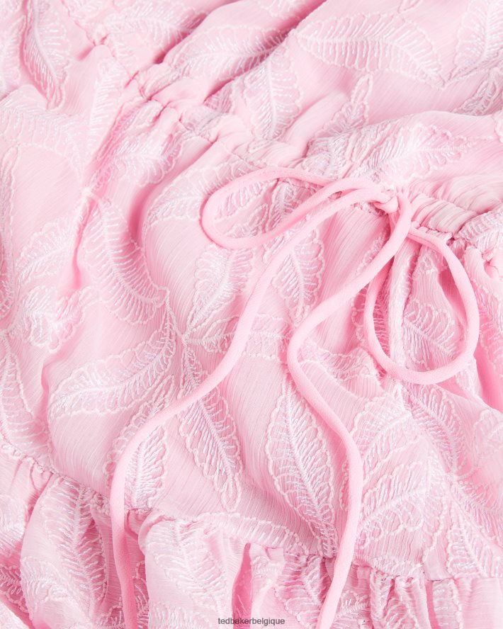 être Ted Baker femmes miarose - robe dos nu à cordon de serrage à la taille lilas FR8J42174 vêtements