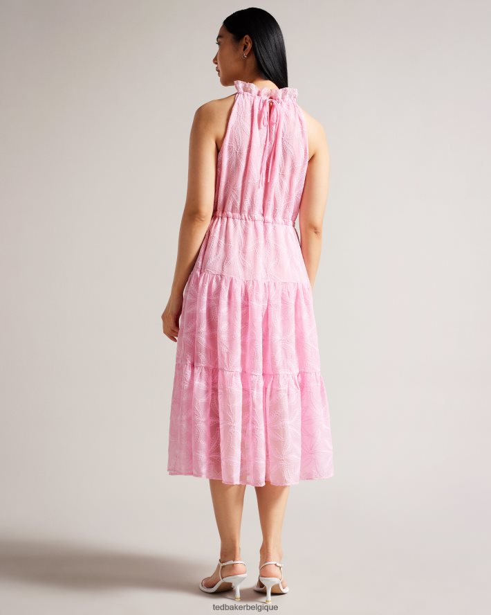 être Ted Baker femmes miarose - robe dos nu à cordon de serrage à la taille lilas FR8J42174 vêtements