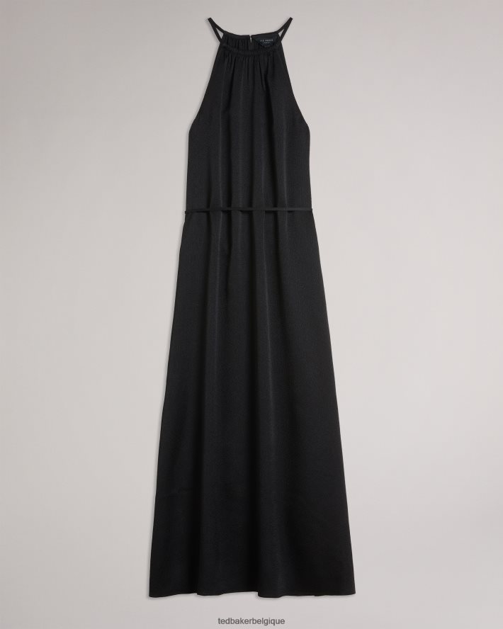 être Ted Baker femmes robe midi dos nu roxieyy noir FR8J42474 vêtements