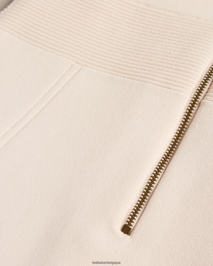 être Ted Baker femmes Ambyr - Mini-robe en point d'aiguille avec ourlet détaillé rose clair FR8J42242 vêtements