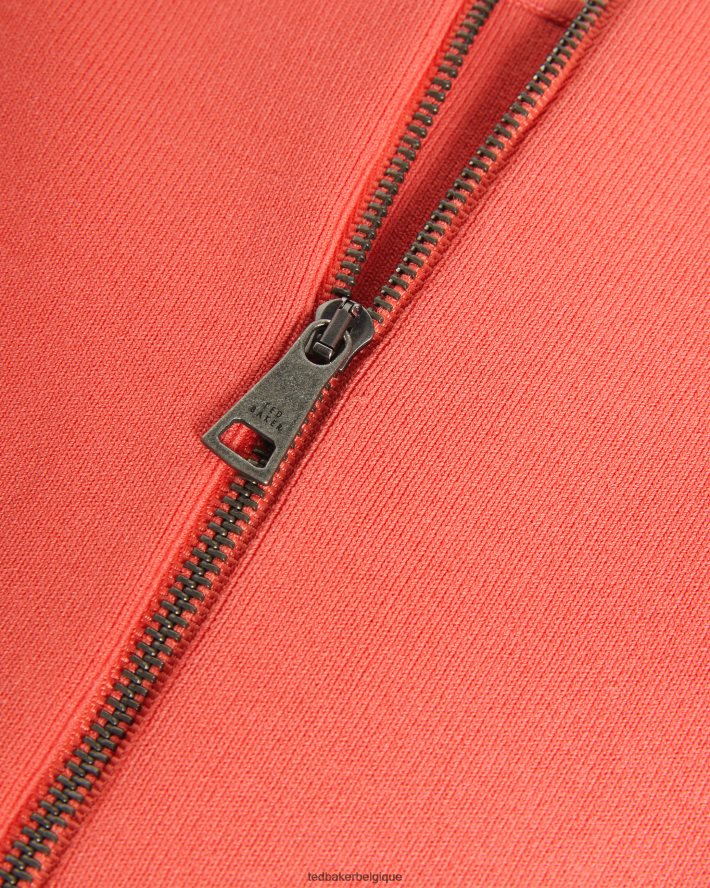 être Ted Baker femmes robe patineuse à manches bouffantes hayliy corail FR8J42278 vêtements