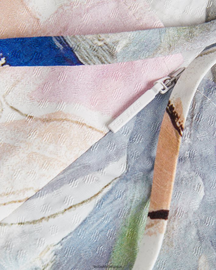 être Ted Baker femmes Ashhliy - Robe longue à bretelles et col en V blanc FR8J42412 vêtements