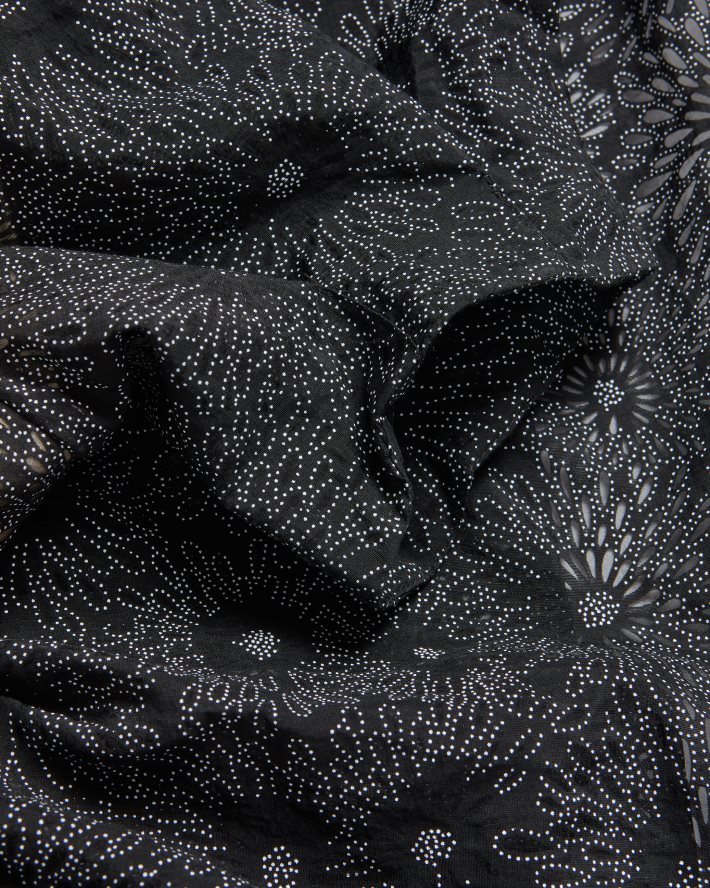 être Ted Baker femmes meganie - robe longue à volants et manches bouffantes noir FR8J4216 vêtements