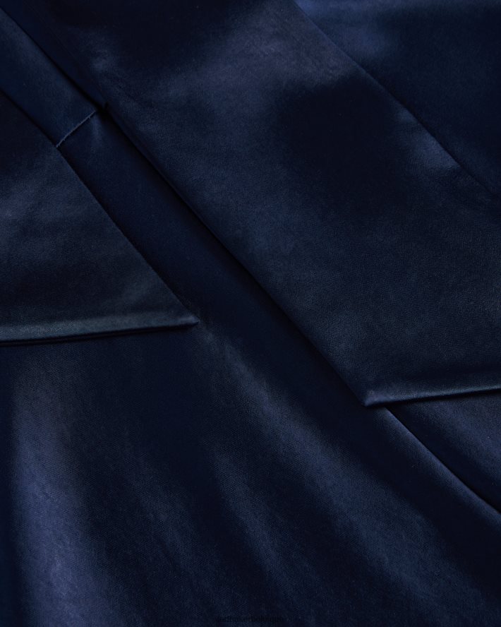 être Ted Baker femmes Lilymay - Robe mi-longue à col bénitier et coupe en biais bleu foncé FR8J4215 vêtements