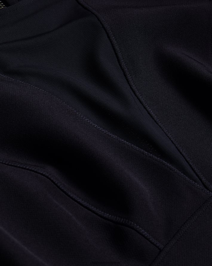 être Ted Baker femmes elissii - robe moulante mi-longue à col en V transparent bleu marine foncé FR8J42371 vêtements