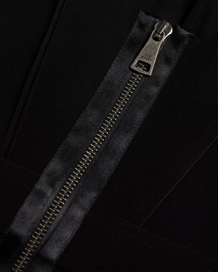 être Ted Baker femmes ivylou - robe mi-longue moulante à manches transparentes noir FR8J42417 vêtements