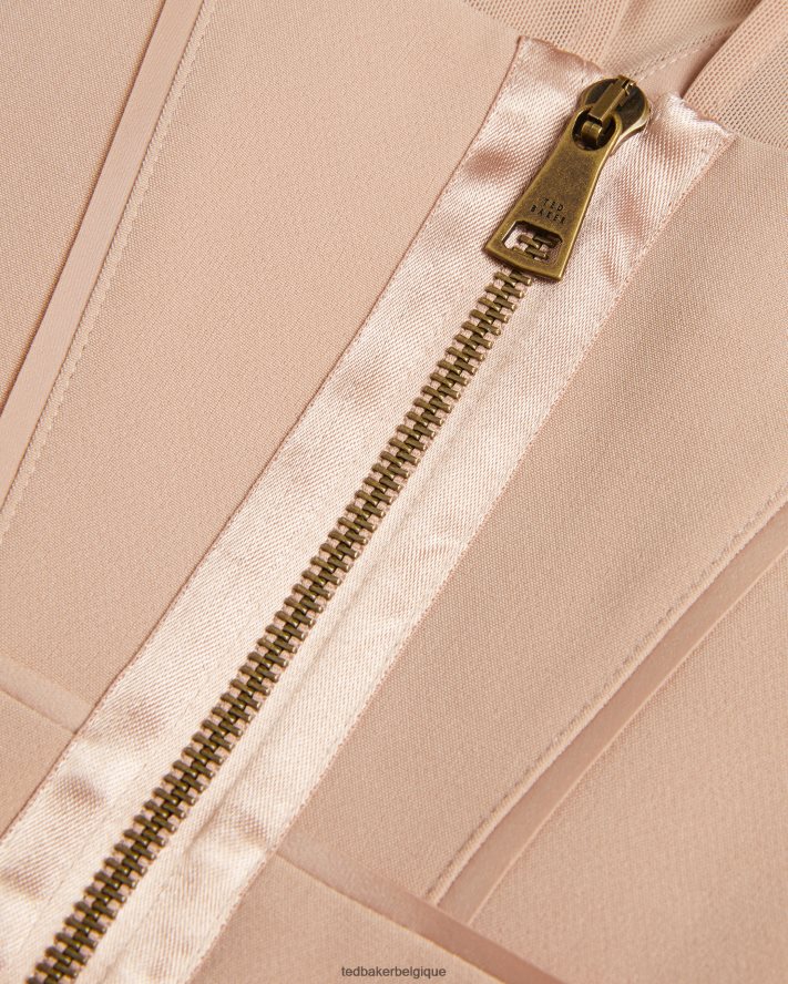 être Ted Baker femmes ivylou - robe mi-longue moulante à manches transparentes nu FR8J42359 vêtements