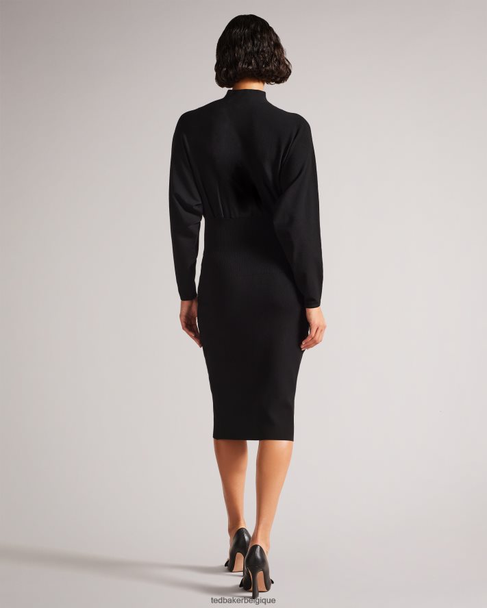 être Ted Baker femmes robe midi cocon alice noir FR8J42283 vêtements