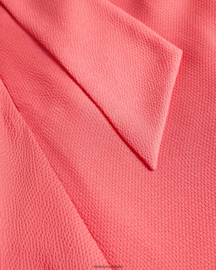 être Ted Baker femmes robe nuisette mi-longue sans manches à col bénitier eleanar corail FR8J42203 vêtements