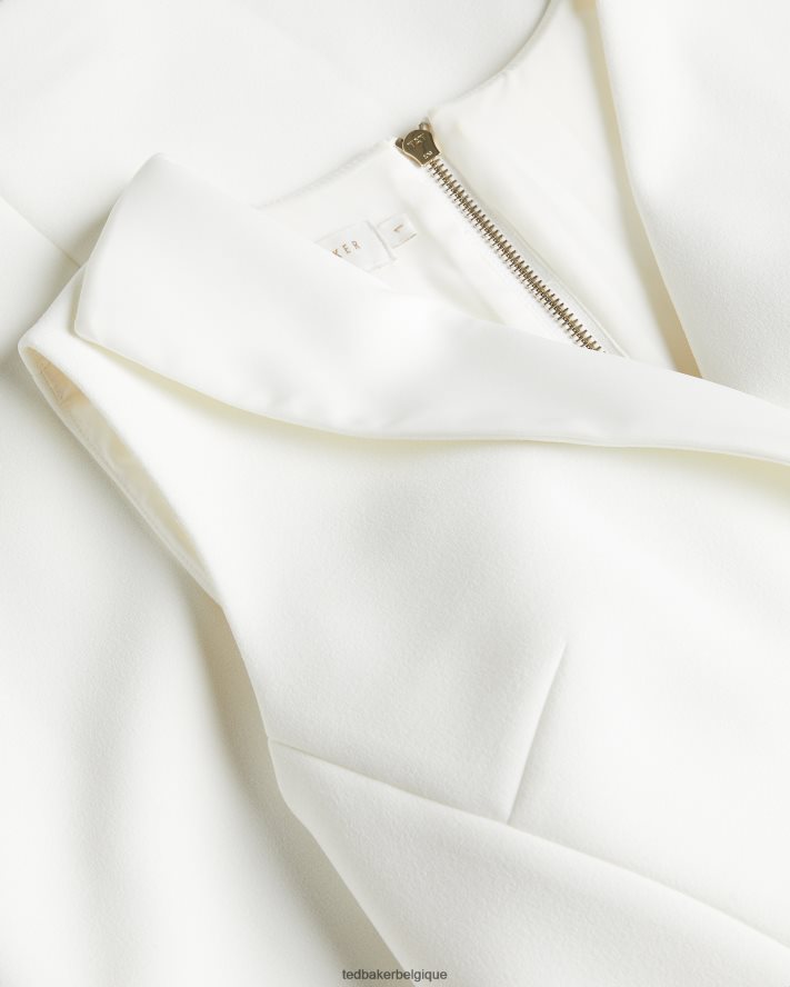 être Ted Baker femmes robe moulante avec coutures tilolah Ivoire FR8J42232 vêtements