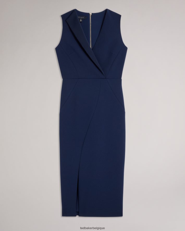être Ted Baker femmes robe moulante avec coutures tilolah bleu marine foncé FR8J42144 vêtements