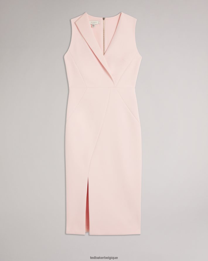 être Ted Baker femmes robe moulante avec coutures tilolah nu clair FR8J42175 vêtements