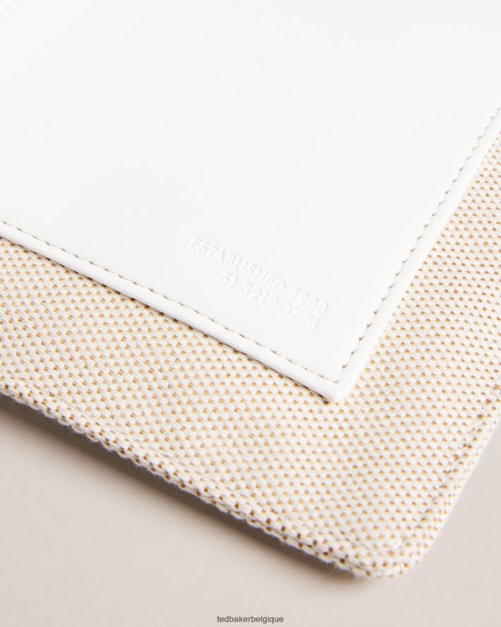 être Ted Baker femmes pochette en toile aksina écru FR8J42779 Sacs