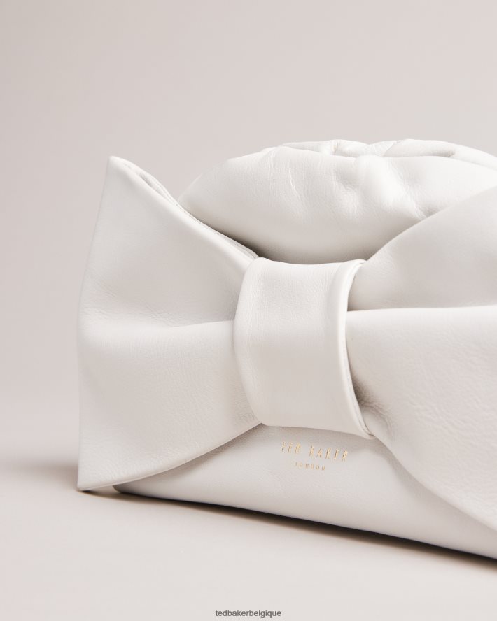 être Ted Baker femmes pochette niasa à détail de nœud écru FR8J42713 Sacs