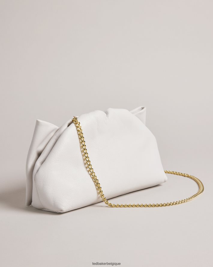 être Ted Baker femmes pochette niasa à détail de nœud écru FR8J42713 Sacs