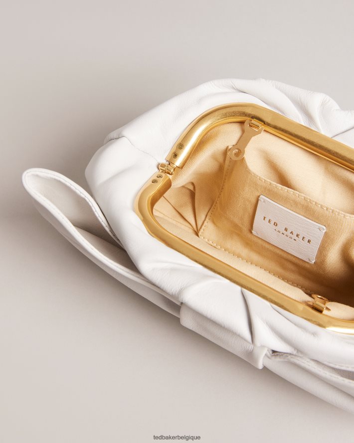 être Ted Baker femmes pochette niasa à détail de nœud écru FR8J42713 Sacs