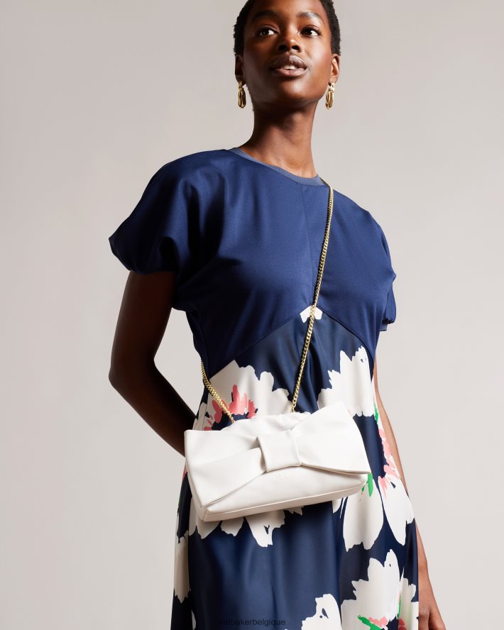 être Ted Baker femmes pochette niasa à détail de nœud écru FR8J42713 Sacs