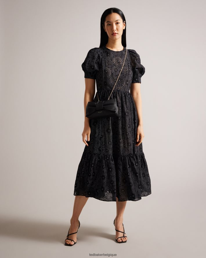 être Ted Baker femmes pochette niasa à détail de nœud noir FR8J42721 Sacs