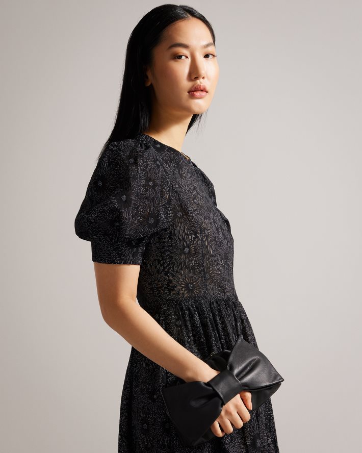 être Ted Baker femmes pochette niasa à détail de nœud noir FR8J42721 Sacs