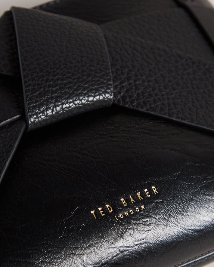 être Ted Baker femmes Jimsina - Sac bandoulière en PU avec nœud noir FR8J42810 Sacs