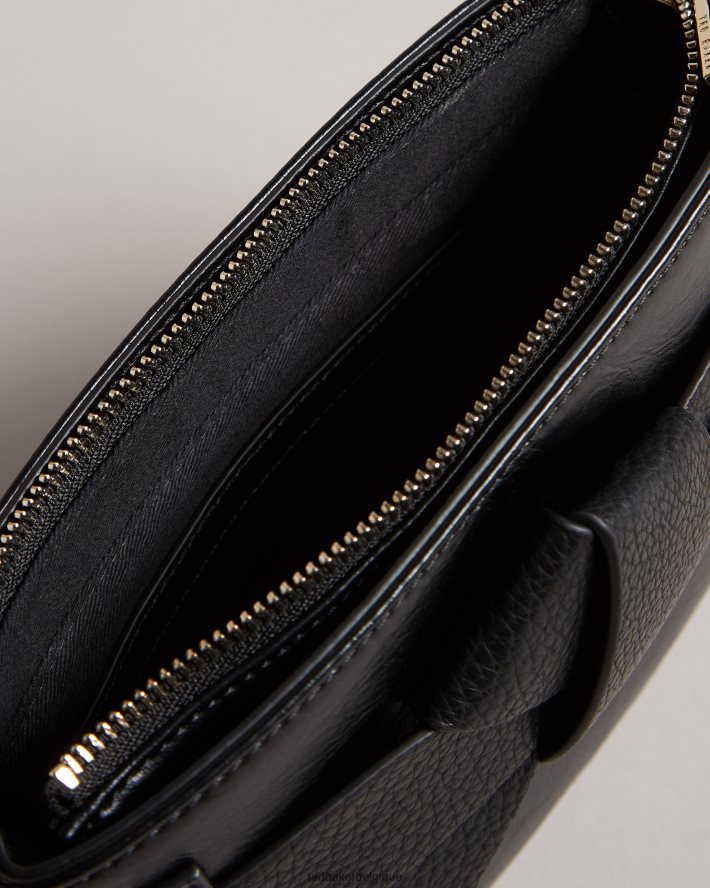 être Ted Baker femmes Jimsina - Sac bandoulière en PU avec nœud noir FR8J42810 Sacs