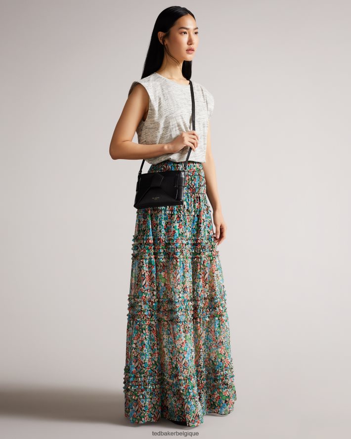 être Ted Baker femmes Jimsina - Sac bandoulière en PU avec nœud noir FR8J42810 Sacs