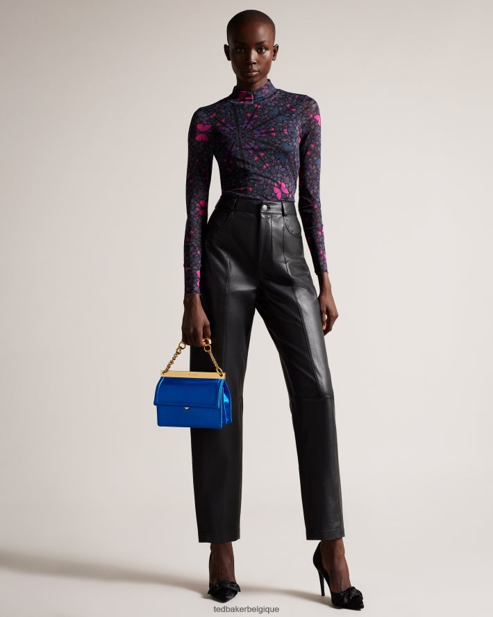 être Ted Baker femmes Kialynn - Mini sac porté épaule à grosse chaîne bleu FR8J42675 Sacs