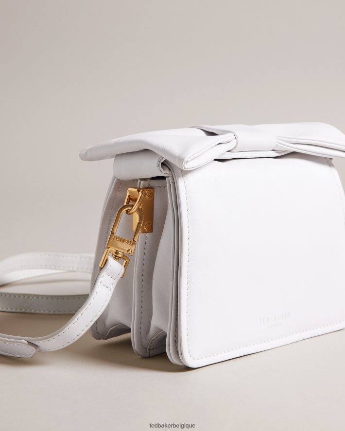 être Ted Baker femmes Niasina - Mini sac bandoulière à détail nœud blanc FR8J42731 Sacs