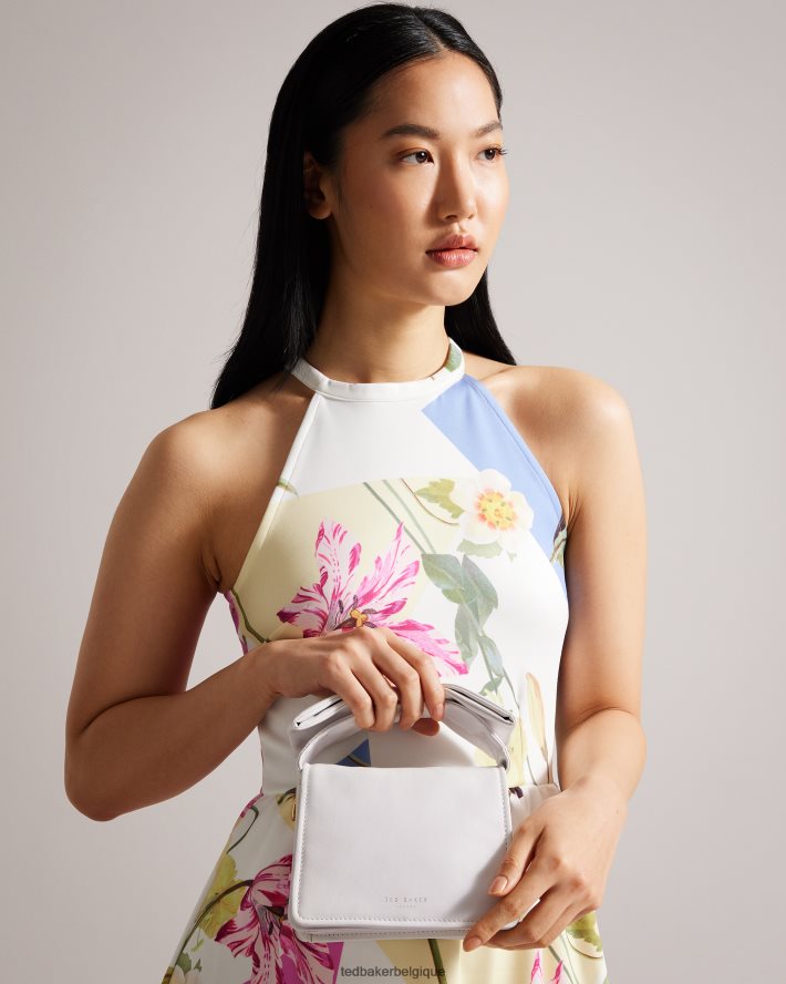 être Ted Baker femmes Niasina - Mini sac bandoulière à détail nœud blanc FR8J42731 Sacs