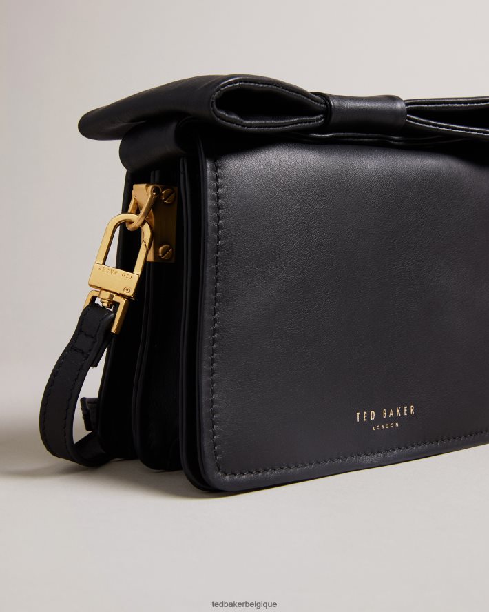 être Ted Baker femmes Niasina - Mini sac bandoulière à détail nœud noir FR8J42745 Sacs