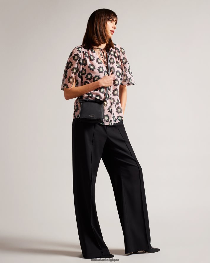 être Ted Baker femmes Niasina - Mini sac bandoulière à détail nœud noir FR8J42745 Sacs