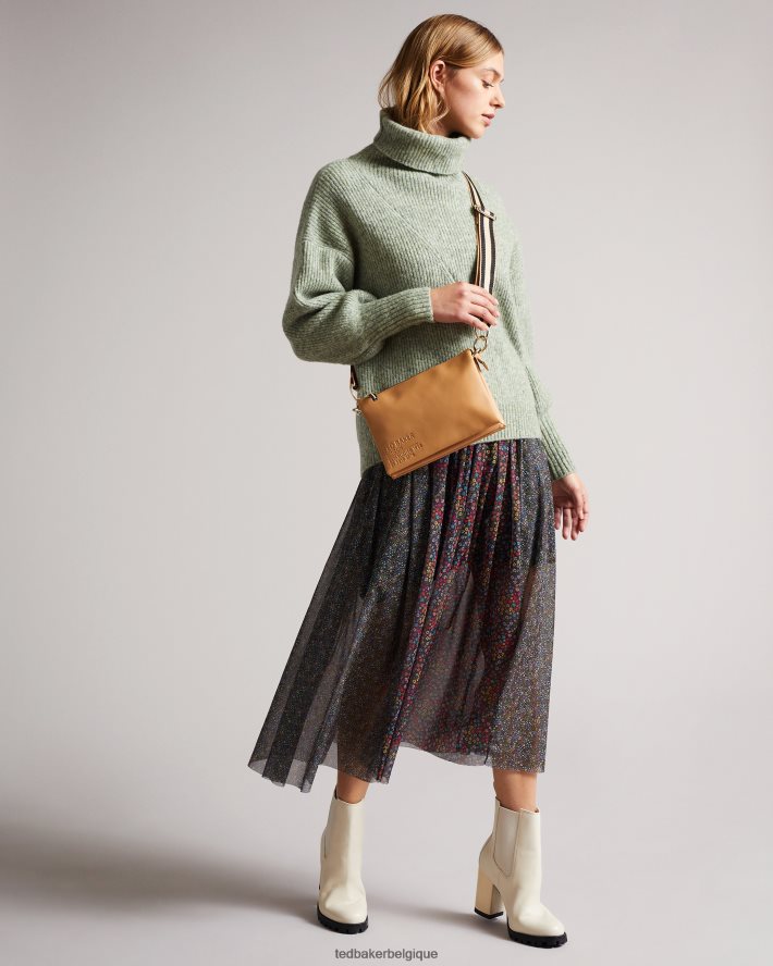 être Ted Baker femmes Sac bandoulière en sangle de marque Darceyy chameau FR8J42749 Sacs