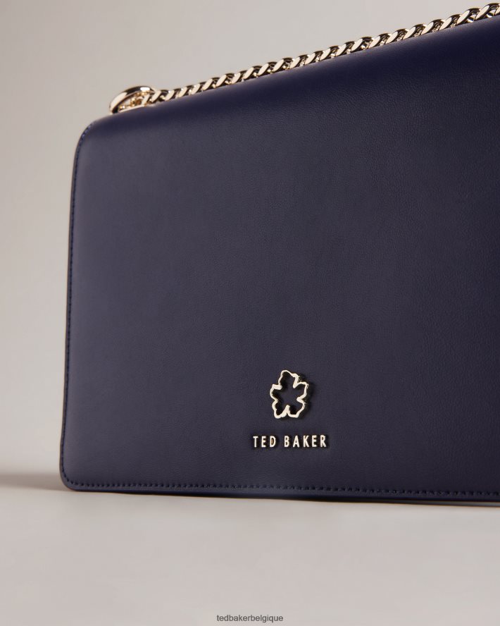 être Ted Baker femmes jorjey - sac bandoulière à œillets et fleurs bleu foncé FR8J42814 Sacs